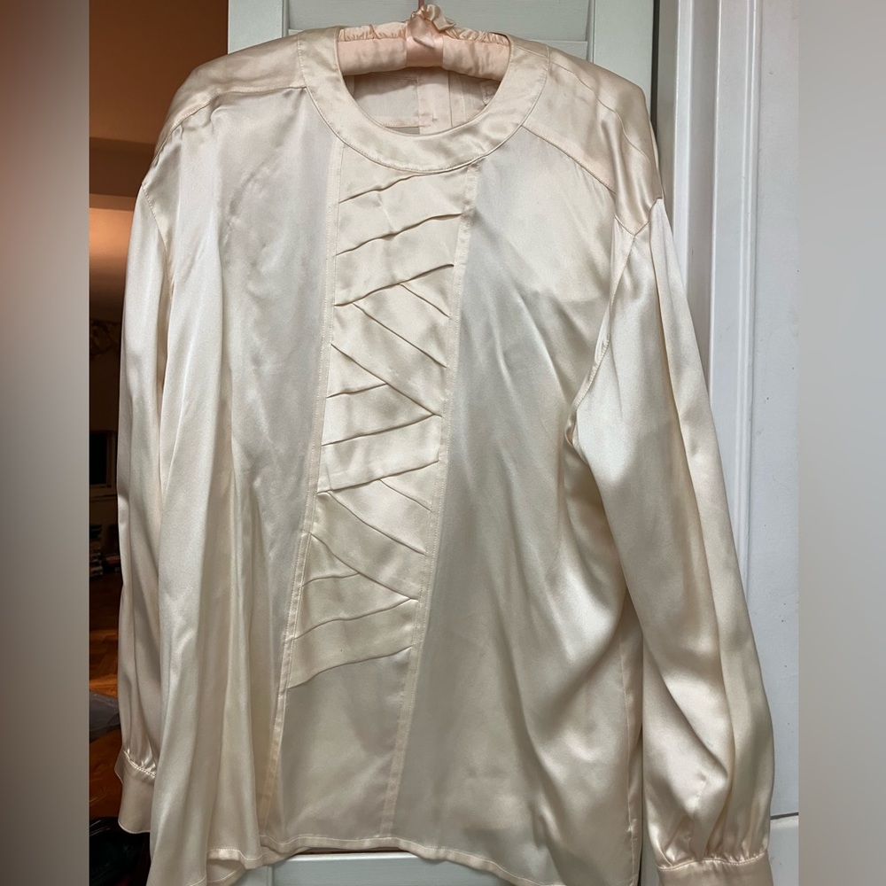 Escada Cream Silk Blouse